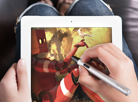 Curl up with your iPad.  Feat. 'Little Friend' by Goro Fujita