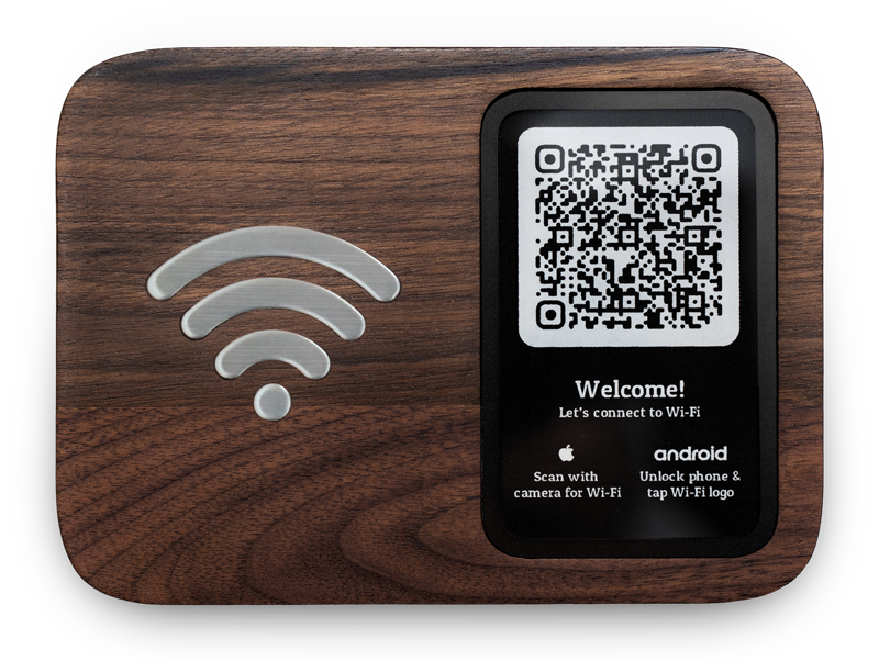 Wifi Porter Hospitality Walnut/Stainless